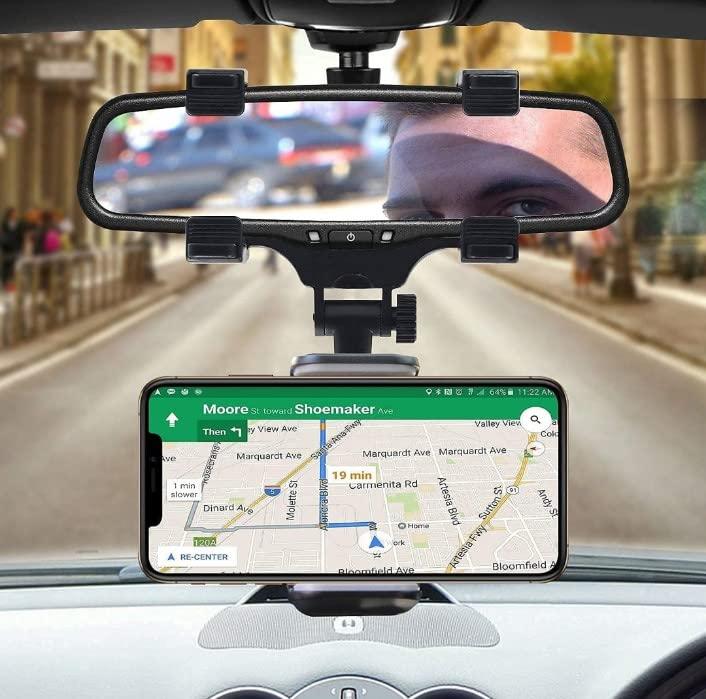 STAR Rearview Mirror Phone Holder for Car | 360° Rotatable
